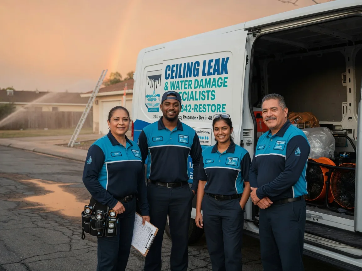 Ceiling Leak Cleanup company in Sharon Center, OH