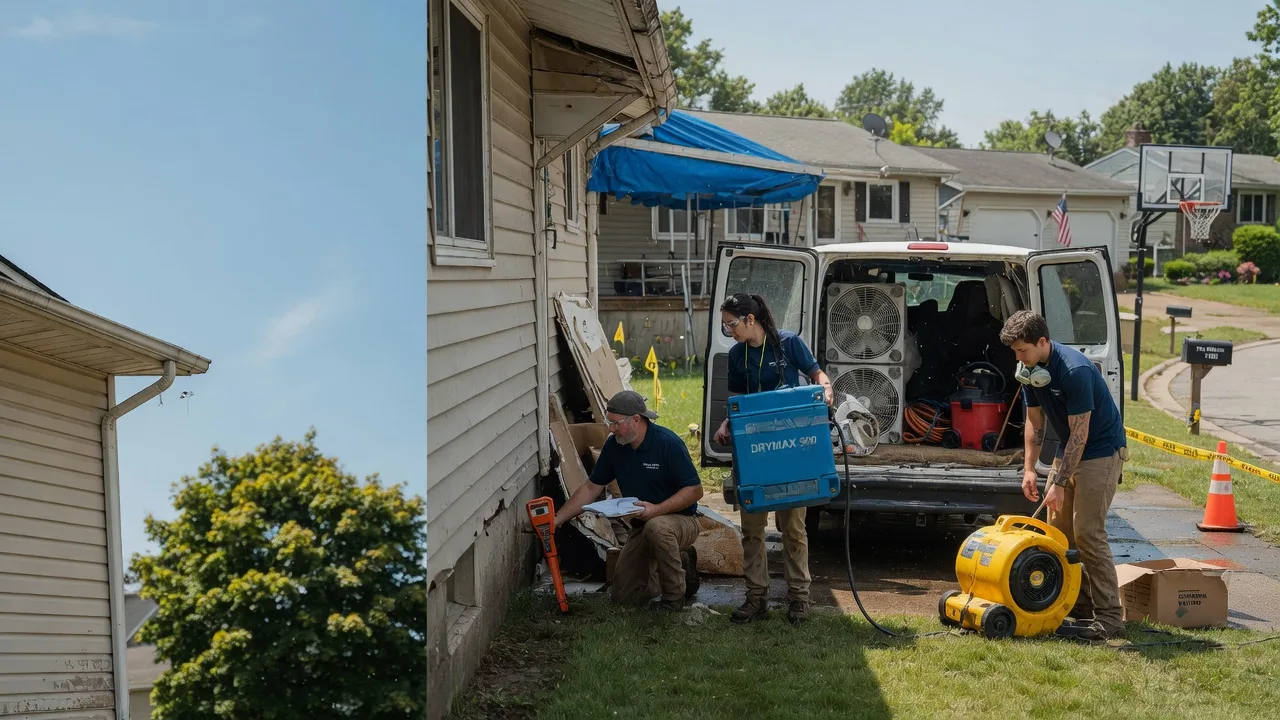 Ceiling Leak Cleanup in Sharon Center, OH near me